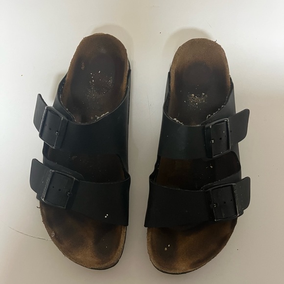 Women black Arizona Birkenstocks - Picture 1 of 4